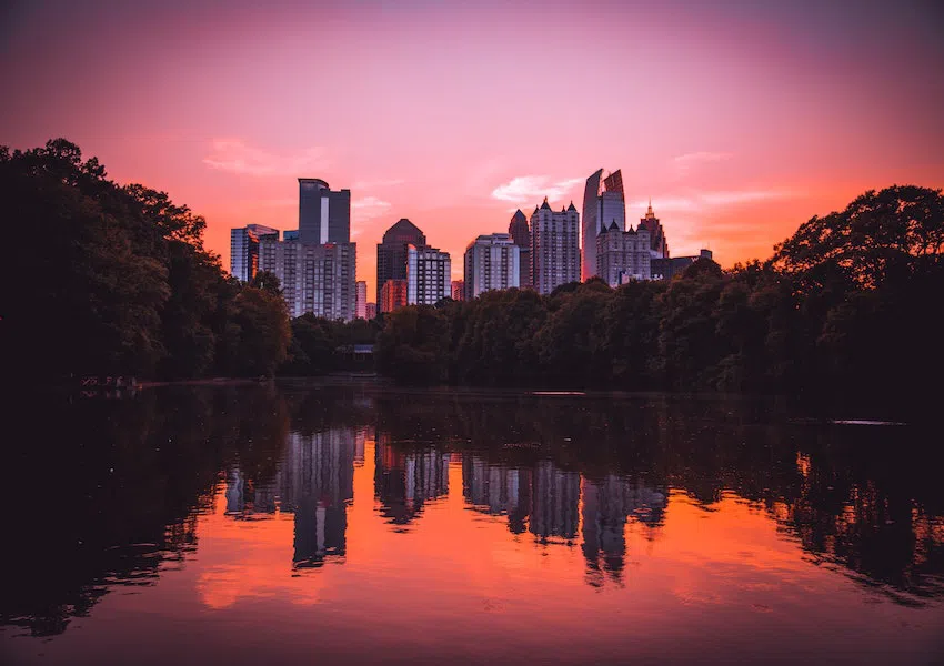 Atlanta best sunset view - Piedmont Park
