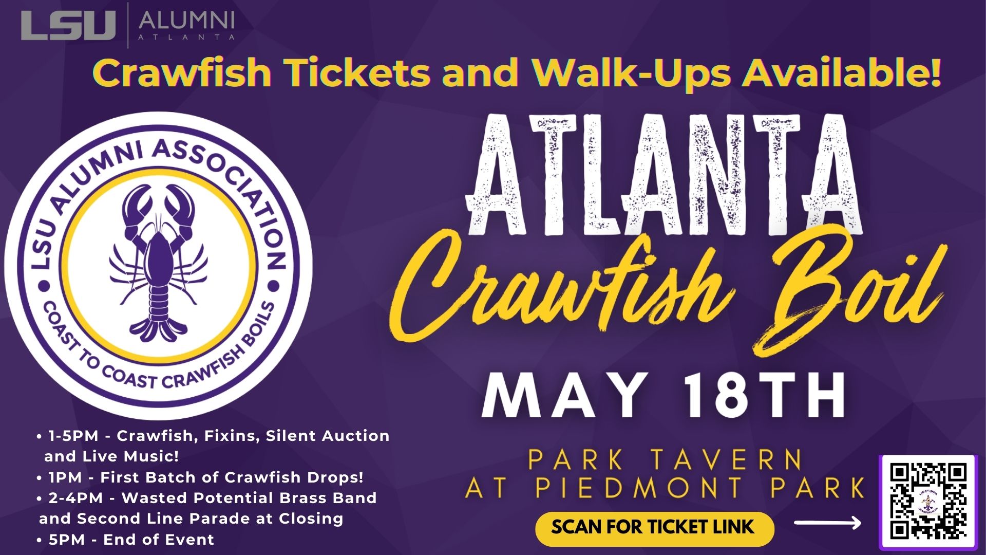 LSU Crawfish Boil Returns!